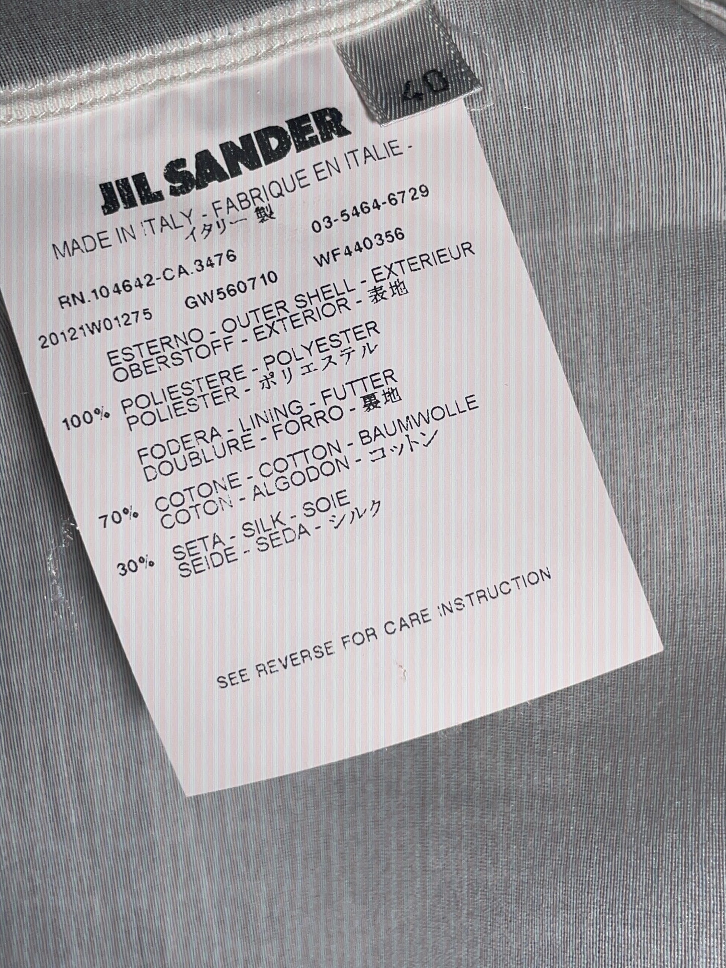Kurzarm - Bluse Jil Sander s/w in 38/40