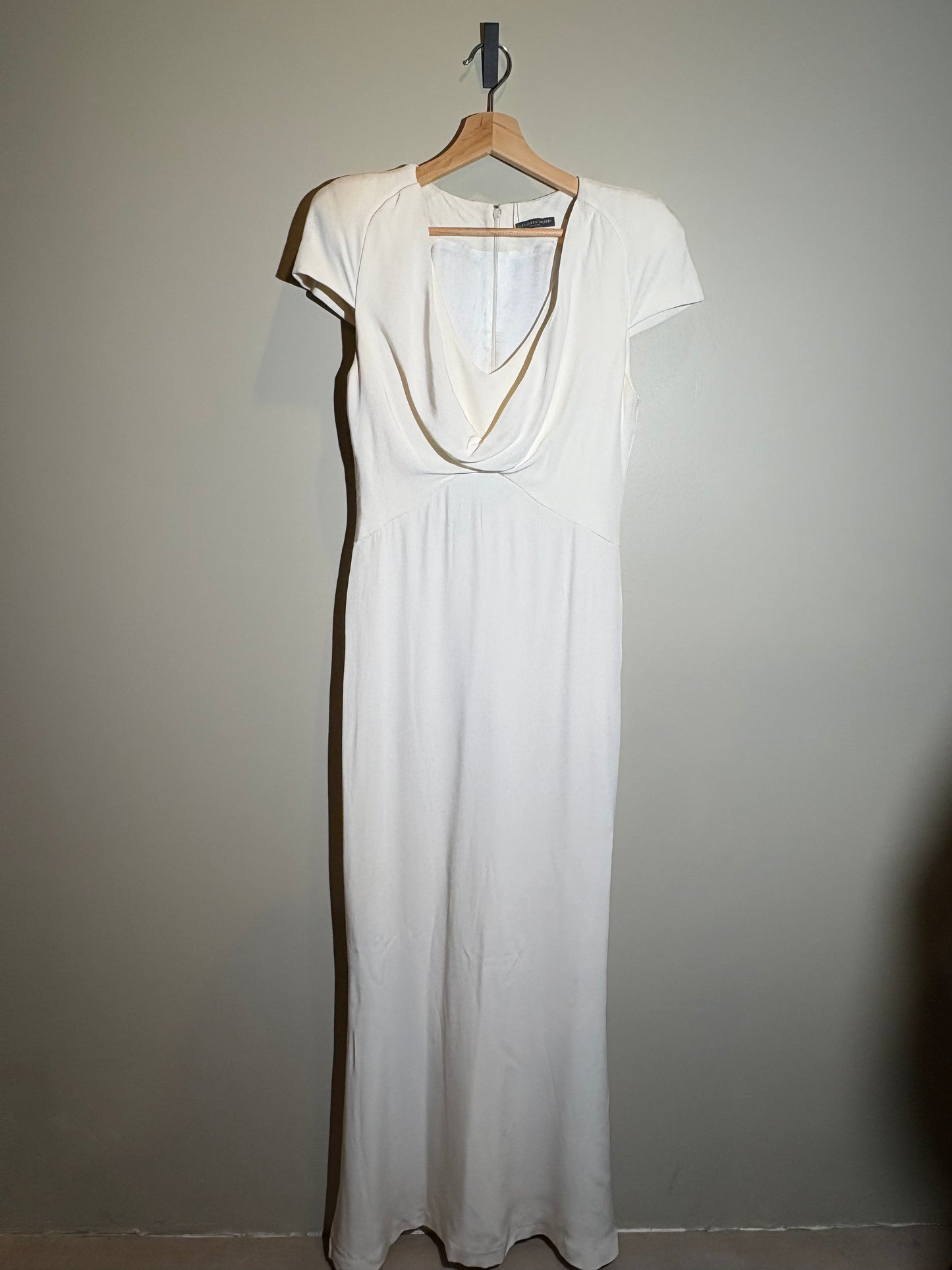 Alexander McQueen langes Kleid crème in 38