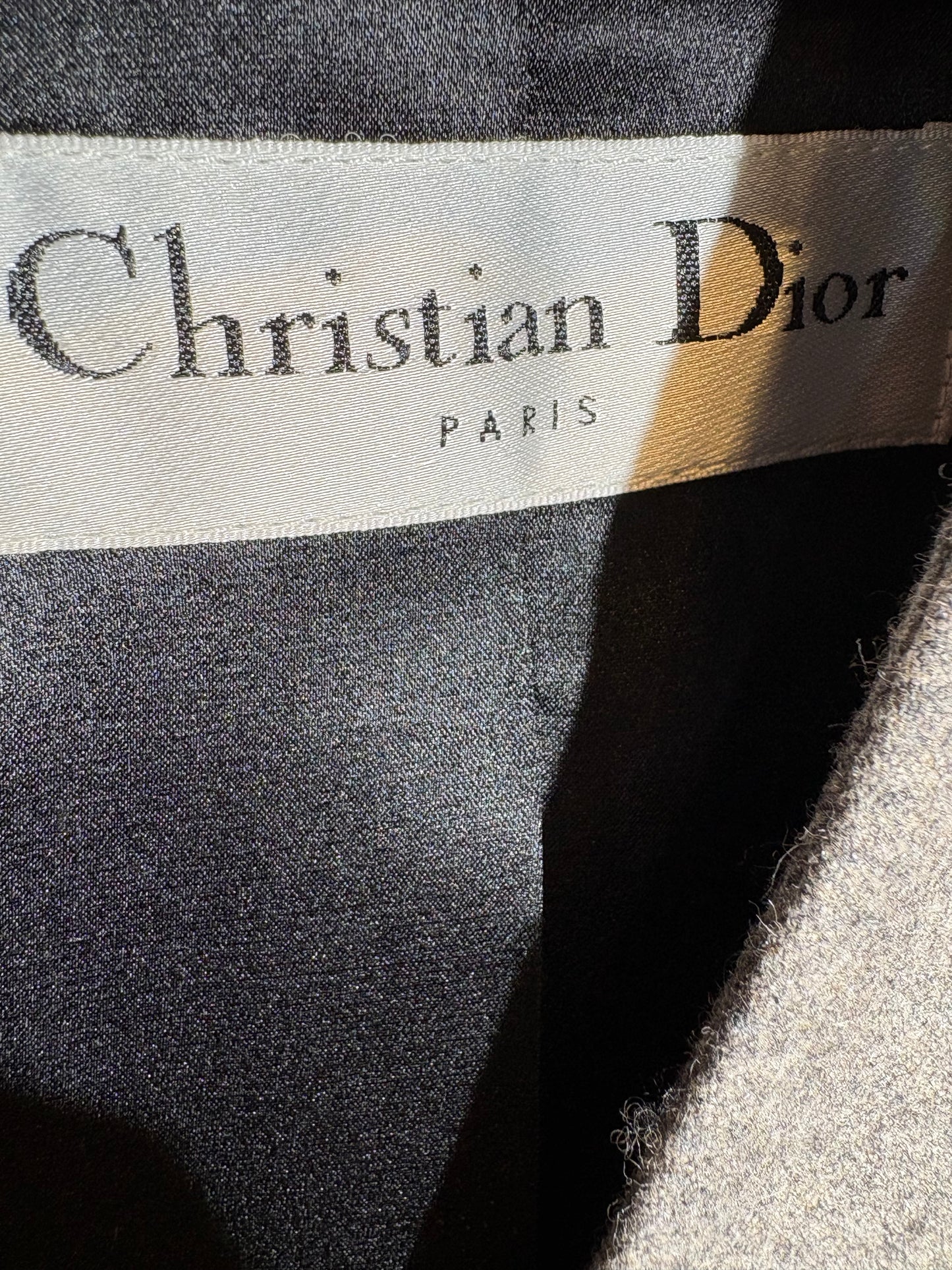 Dior Kostüm Wolle/Angora grau in 38