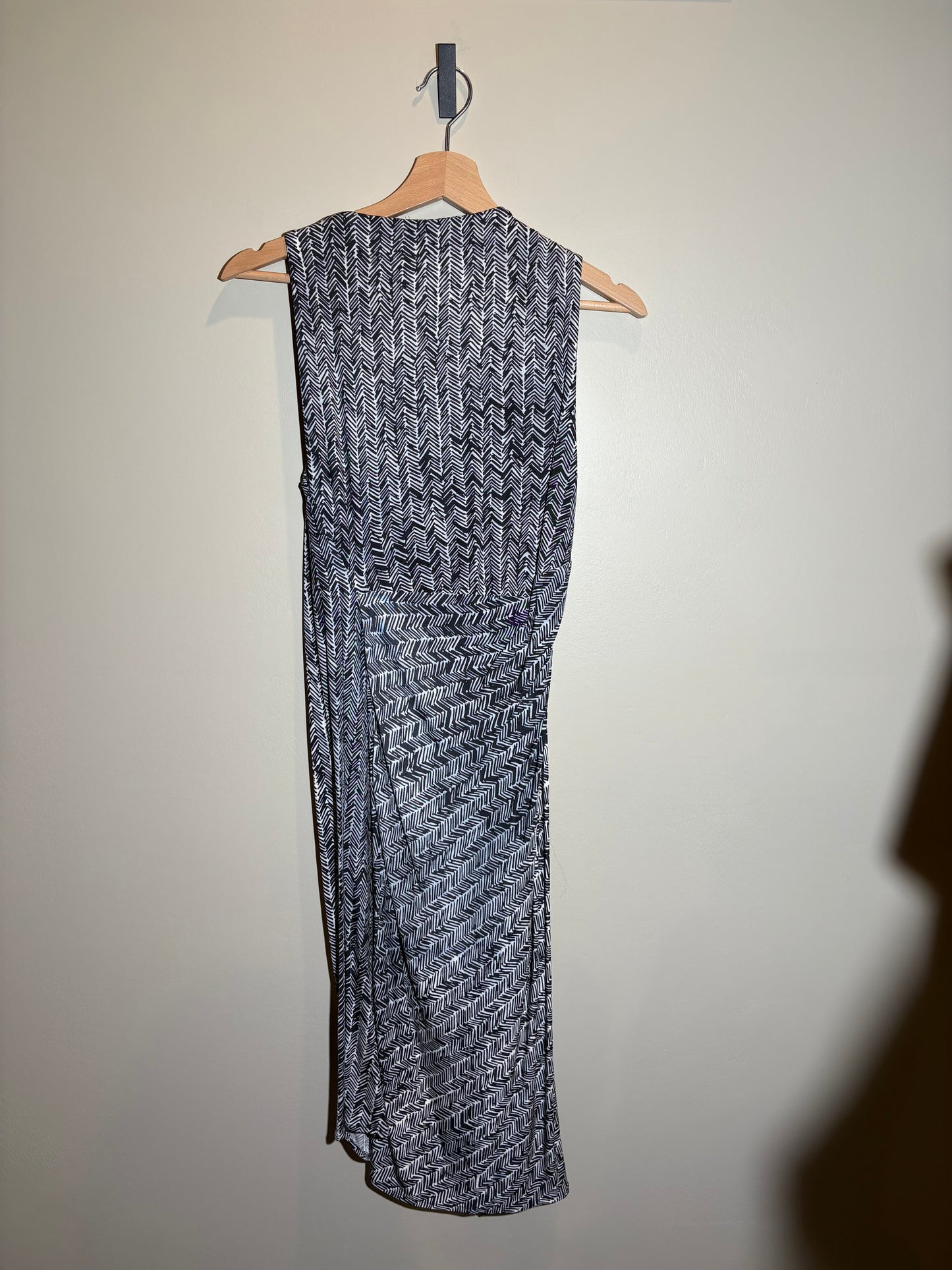 Balenciaga Kleid blau/weiss ärmellos in 38