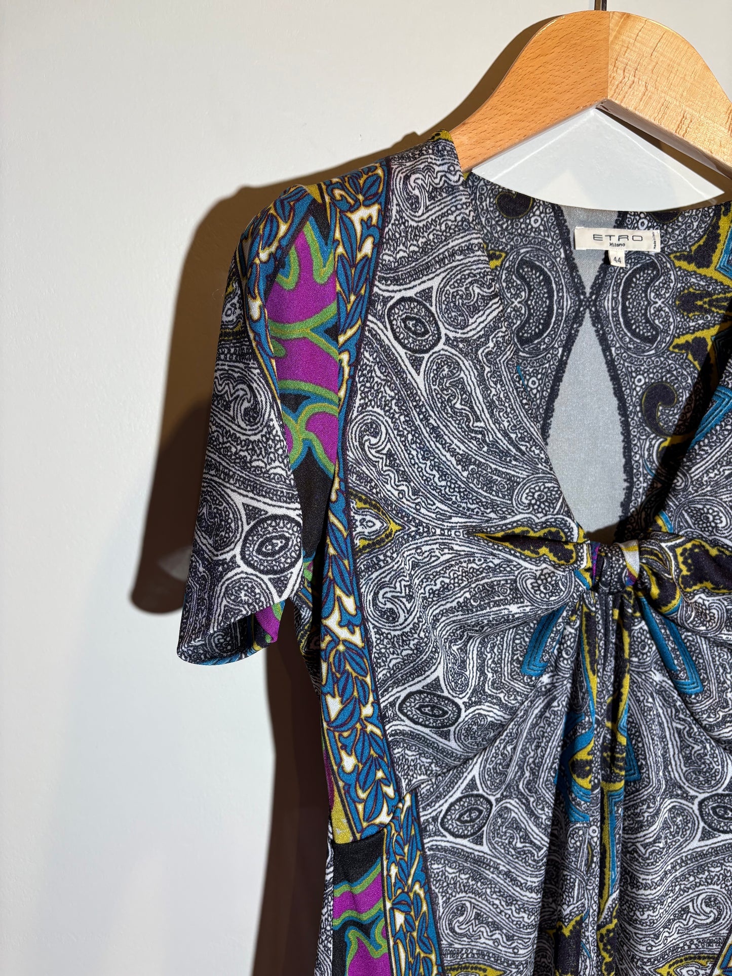 Etro Kleid bunt Kurzarm in 38