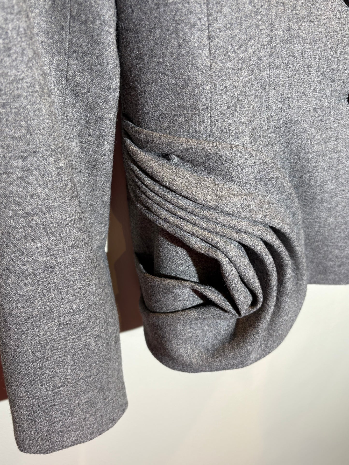 Dior Kostüm Wolle/Angora grau in 38