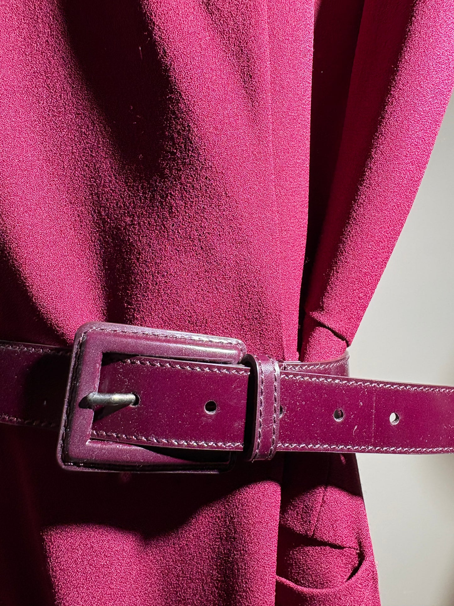 Dior Kleid dunkelrot Kurzarm in 38