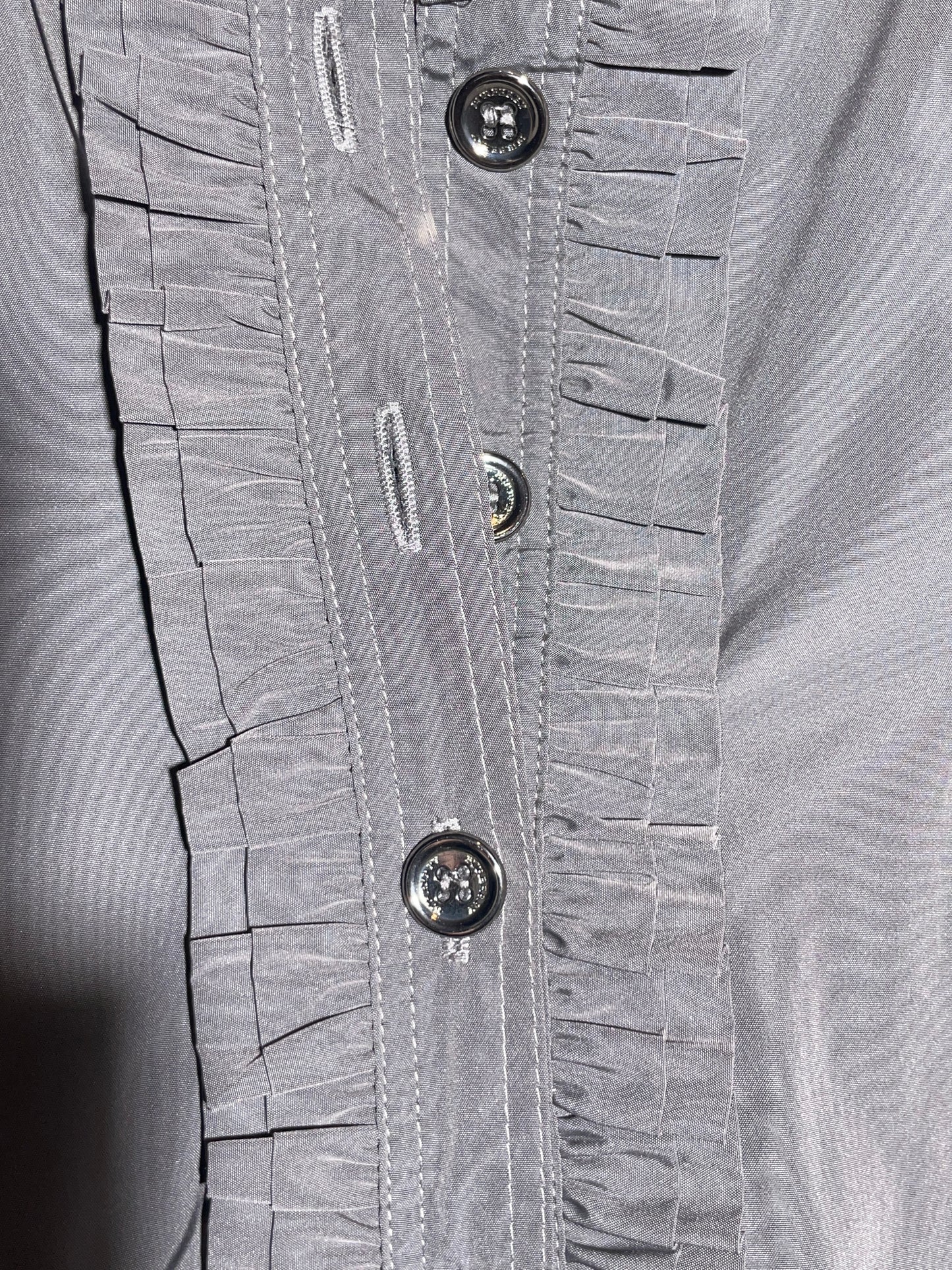 Burberry, Kleid grau Kurzarm mit Gürtel in 38