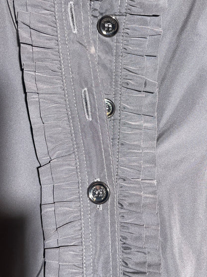 Burberry, Kleid grau Kurzarm mit Gürtel in 38