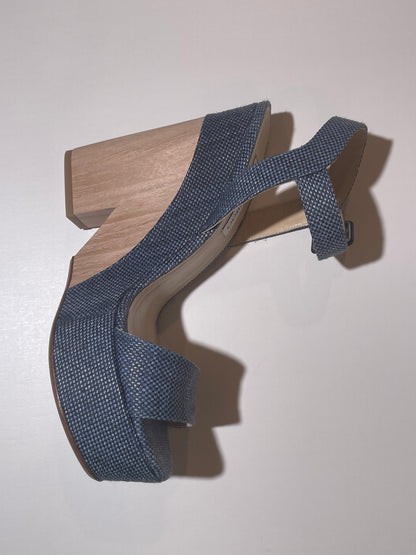 Jimmy Choo Plateausandale, Jeans in 41