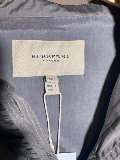 Burberry, Kleid grau Kurzarm mit Gürtel in 38