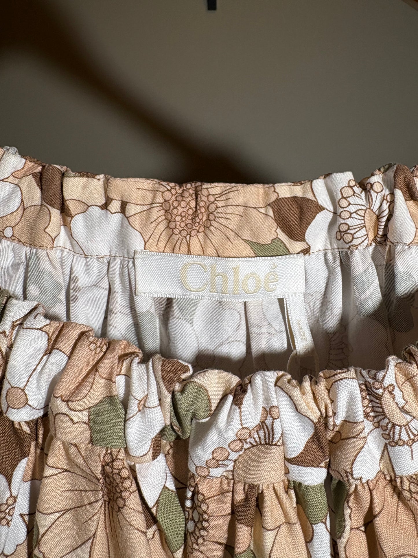 Chloé Bluse mit Blumenmuster in 36-40