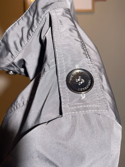 Burberry, Kleid grau Kurzarm mit Gürtel in 38