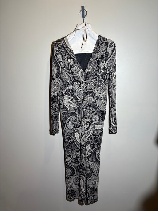 Etro Kleid s/w Langarm in 38