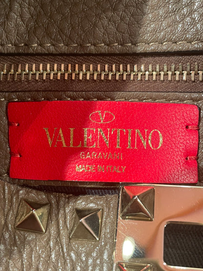 Valentino Garavani, Rockstud Hobo, Schultertasche braun