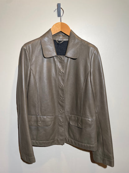 Milestone Lederjacke fango in 38