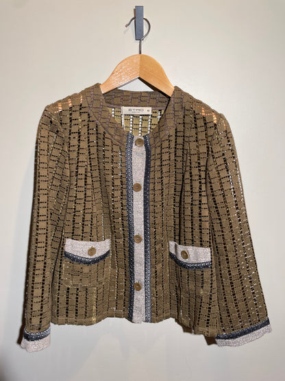 Etro Jacke oliv in 36/38