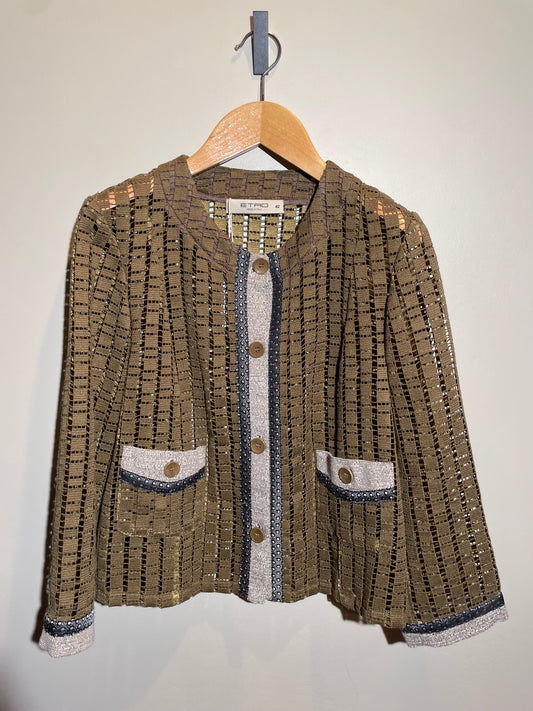 Etro Jacke oliv in 36/38
