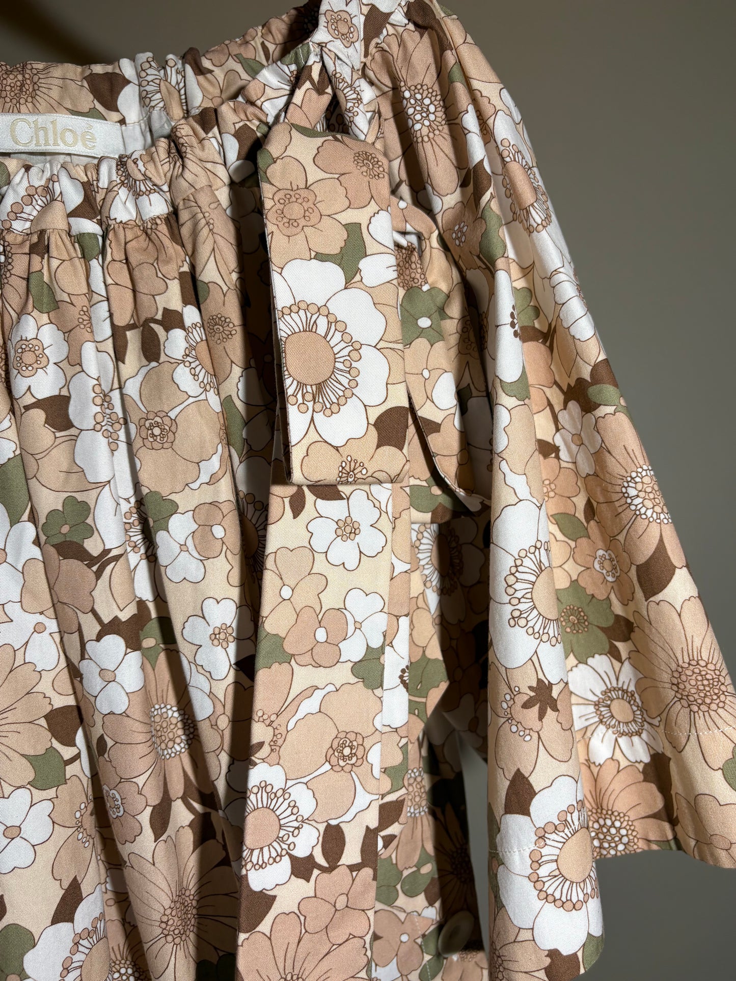 Chloé Bluse mit Blumenmuster in 36-40