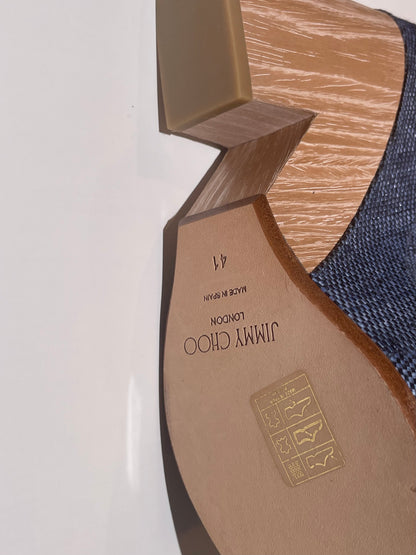 Jimmy Choo Plateausandale, Jeans in 41