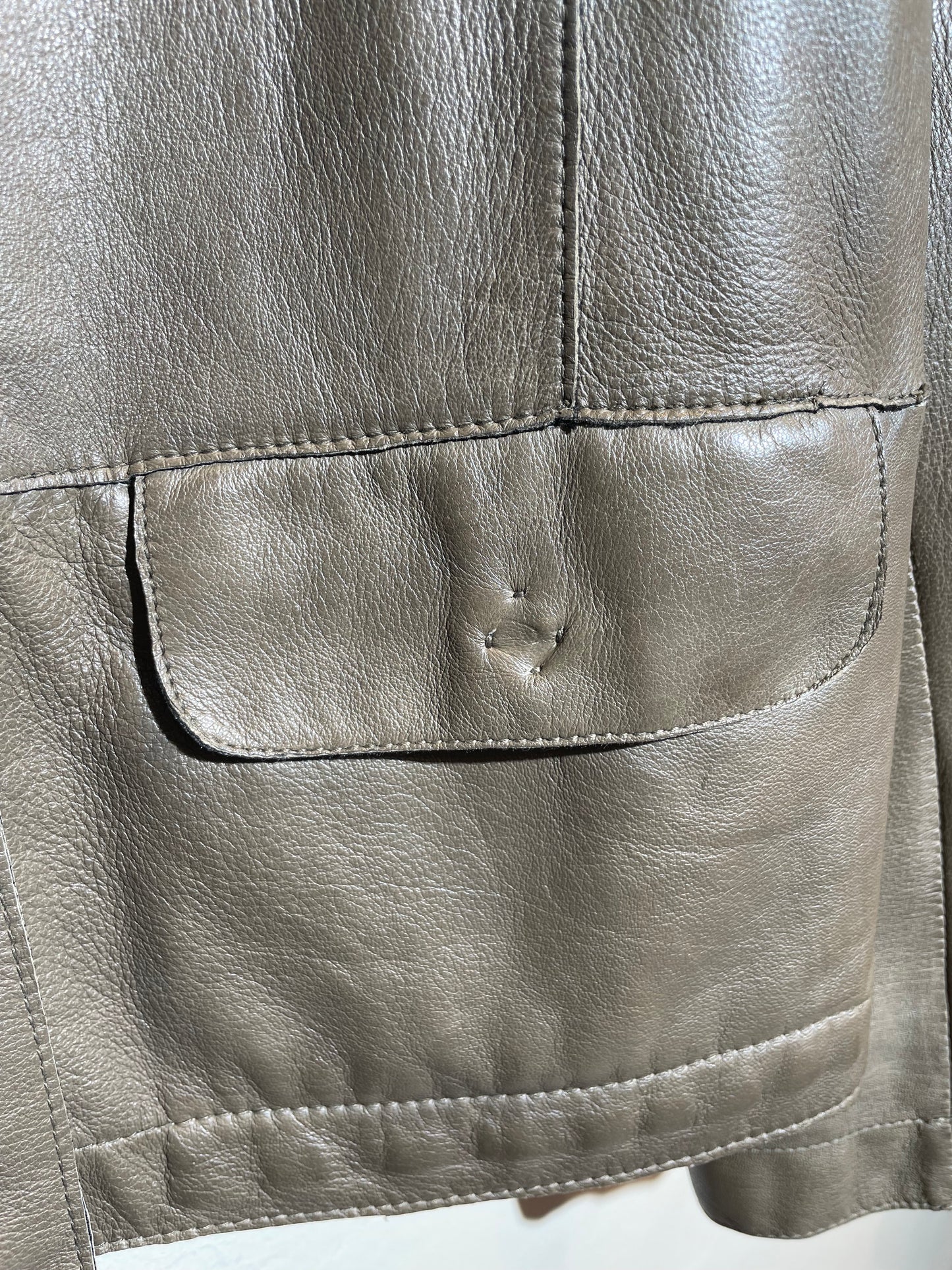 Milestone Lederjacke fango in 38