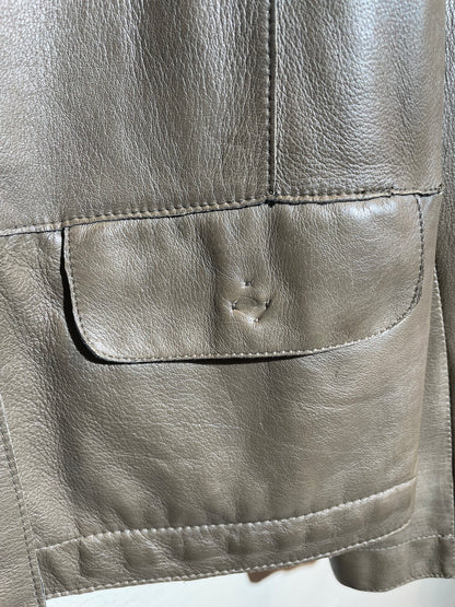 Milestone Lederjacke fango in 38