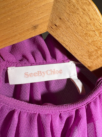 See by Chloé Bluse fuchsia mit Top in 38/40
