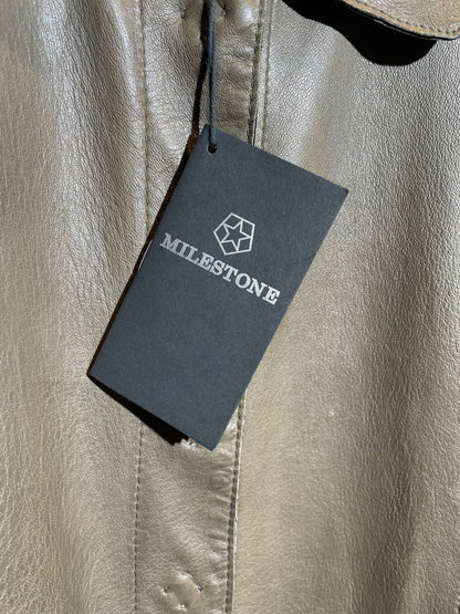 Milestone Lederjacke fango in 38