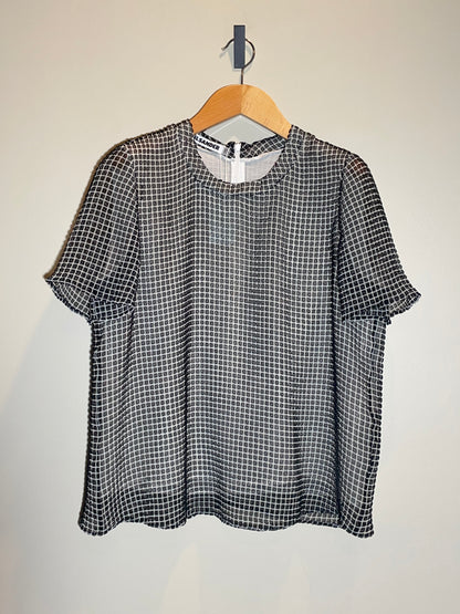 Kurzarm - Bluse Jil Sander s/w in 38/40