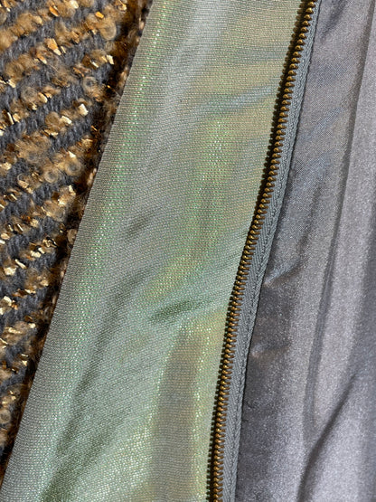 Chanel Jacke Tweed mit Schal, 34