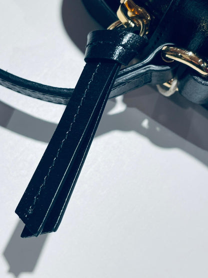 Gucci Horsebit Umhängetasche schwarz