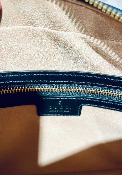 Gucci Horsebit Umhängetasche schwarz