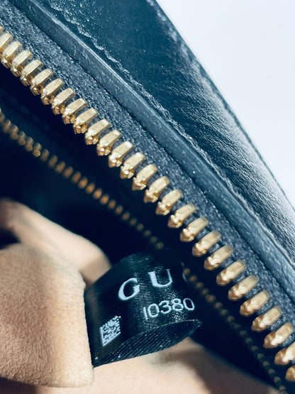 Gucci Horsebit Umhängetasche schwarz