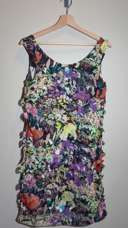 Diane von Furstenberg Seidenkleid bunt in 36